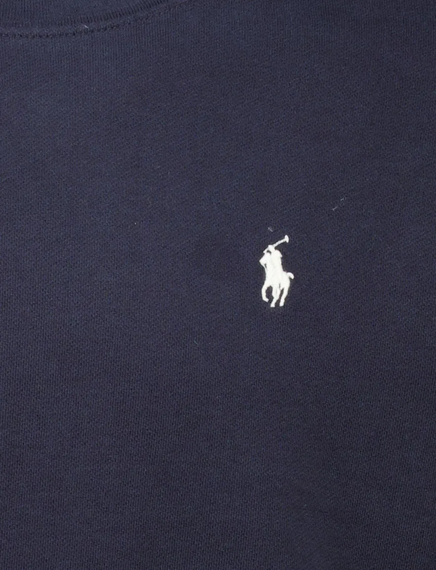 Polo Ralph Lauren sweater zwart effen wijde fit