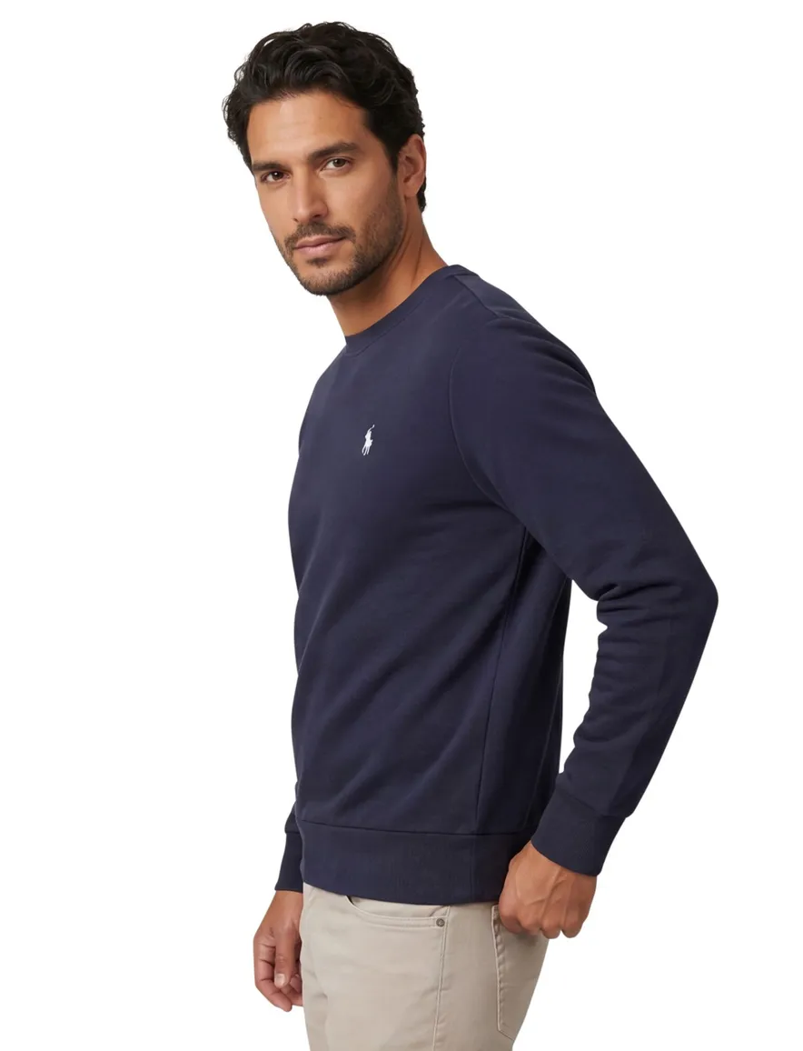 Polo Ralph Lauren sweater zwart effen wijde fit