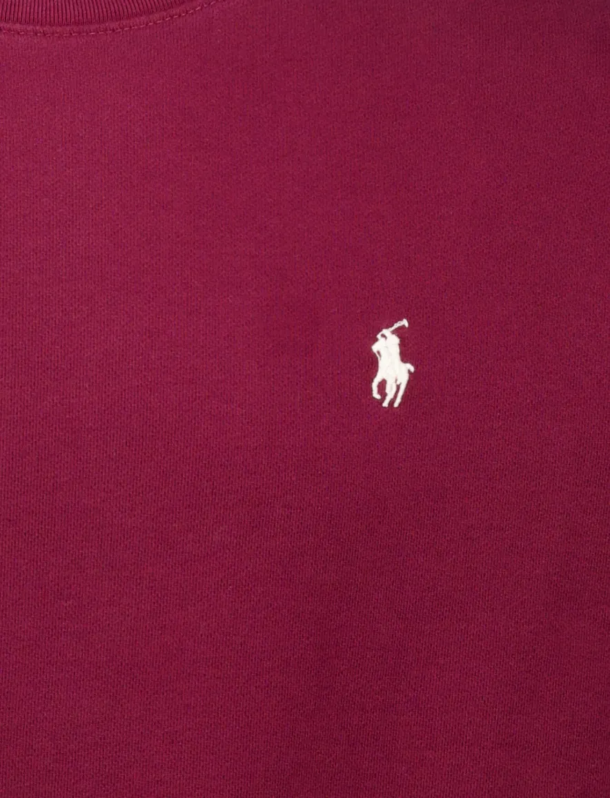 Polo Ralph Lauren sweater rood effen wijde fit katoen