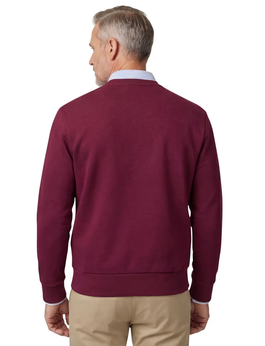Polo Ralph Lauren sweater rood effen wijde fit katoen