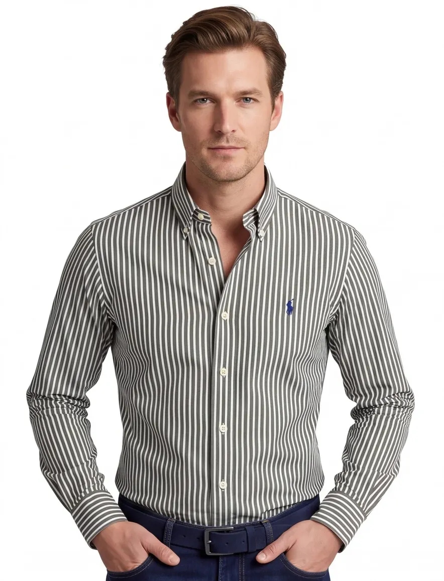 Polo Ralph Lauren Slim Fit casual overhemd groen