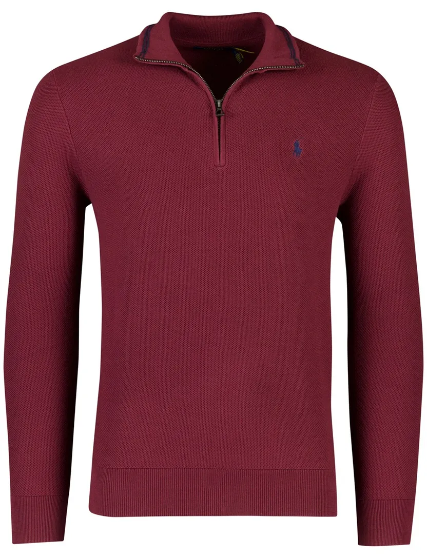 Trui Polo Ralph Lauren half zip classic fit rood