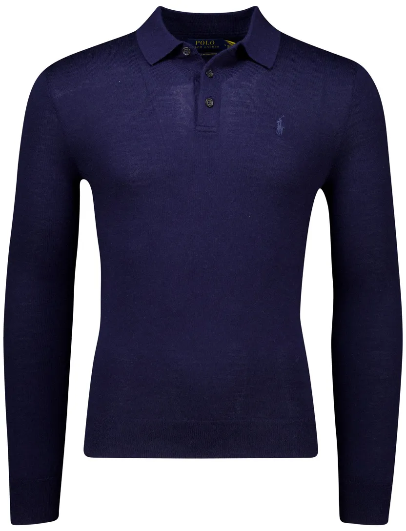 merinowollen trui Polo Ralph Lauren donkerblauw normale fit