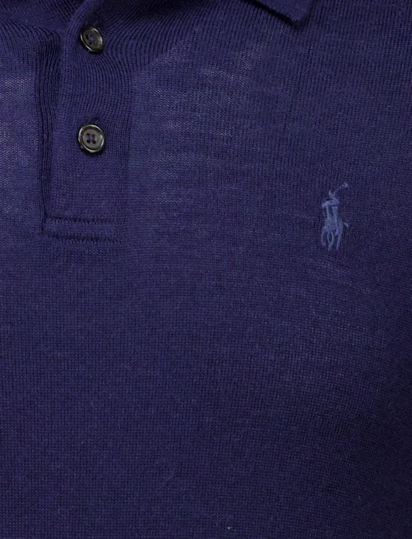 merinowollen trui Polo Ralph Lauren donkerblauw normale fit