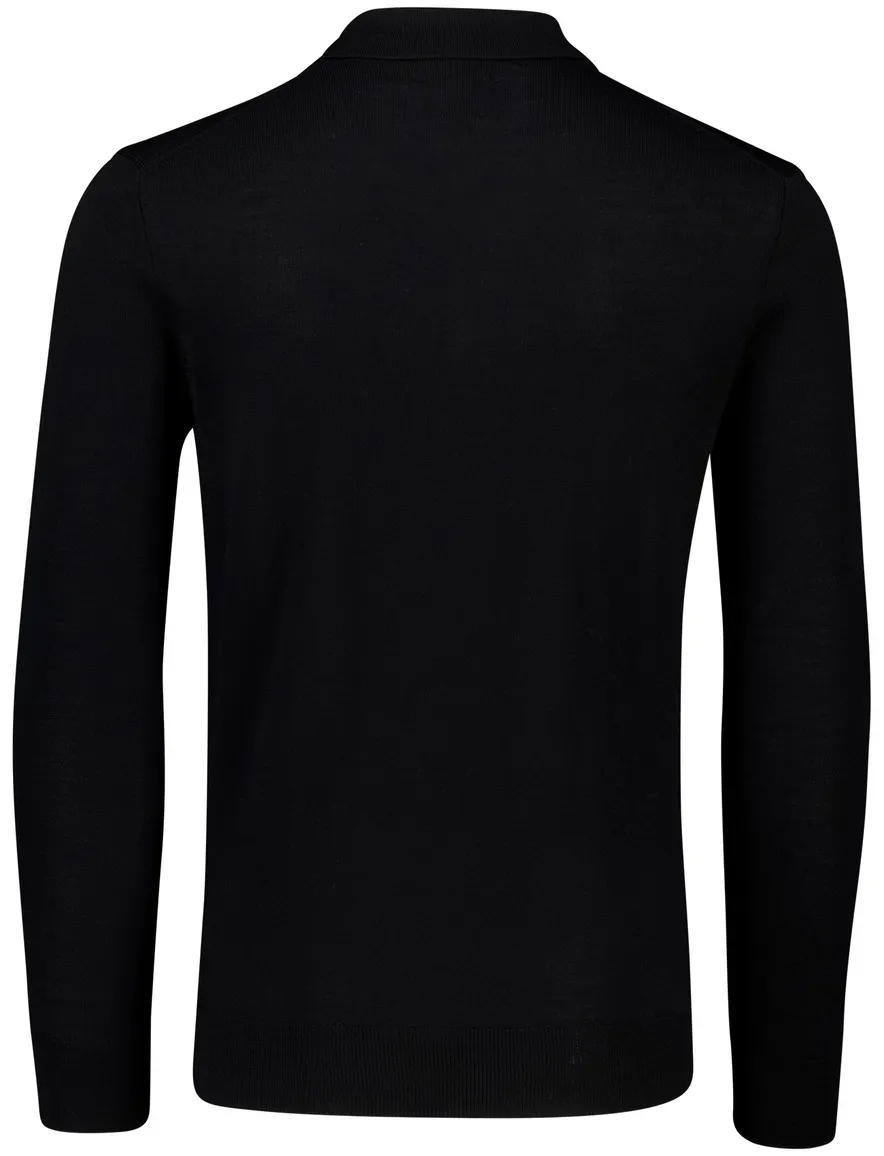 Polo Ralph Lauren trui Classic zwart 3 knoops wol