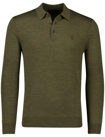 Polo Ralph Lauren polo lange mouw Polo Ralph Lauren groen merinowol