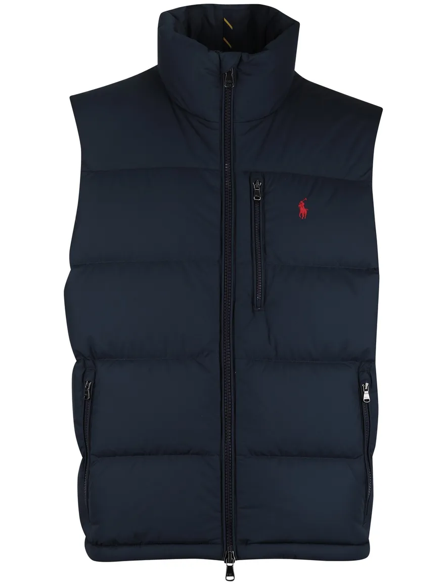 Polo ralph lauren bodywarmer donkerblauw effen polyester