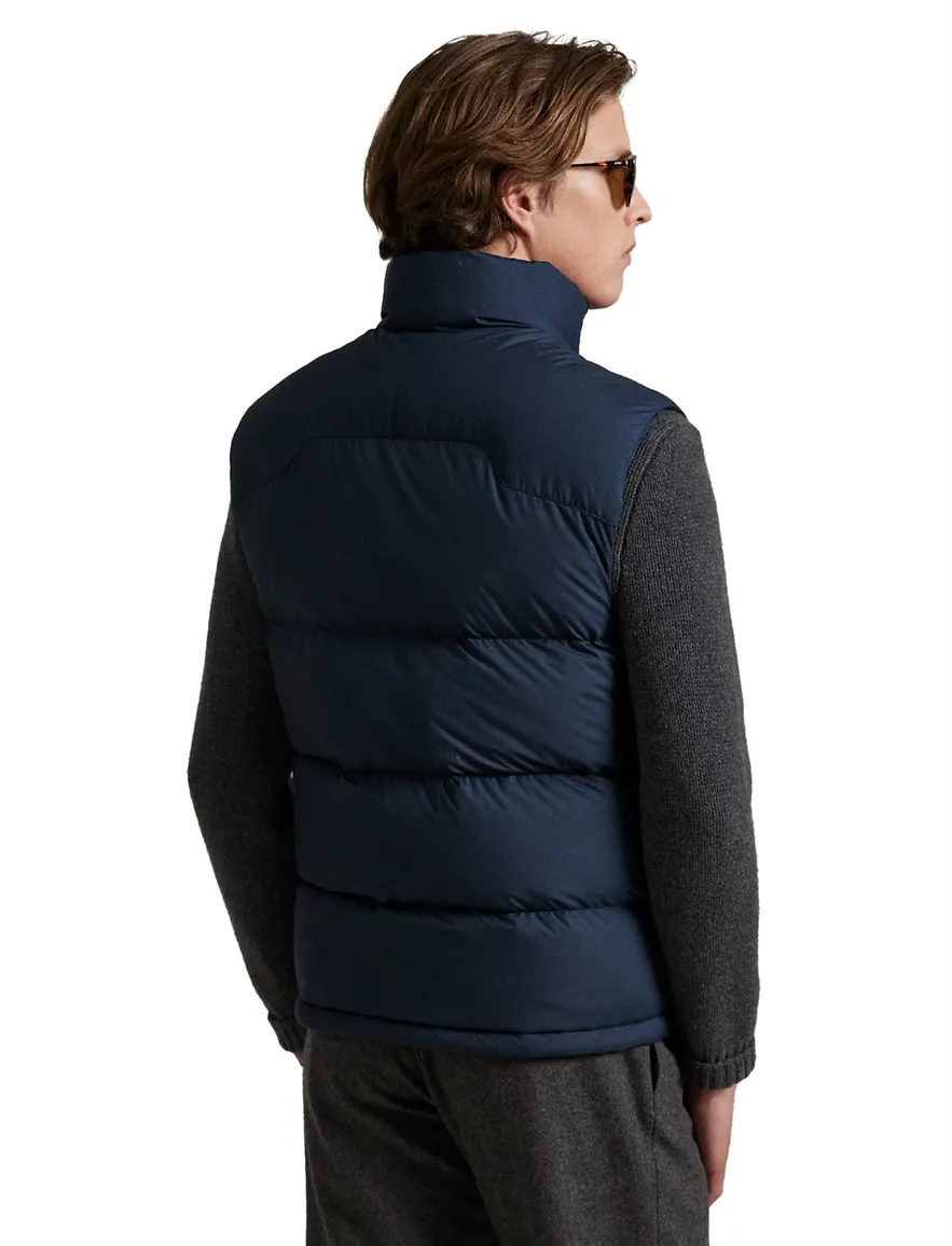 Polo ralph lauren bodywarmer donkerblauw effen polyester