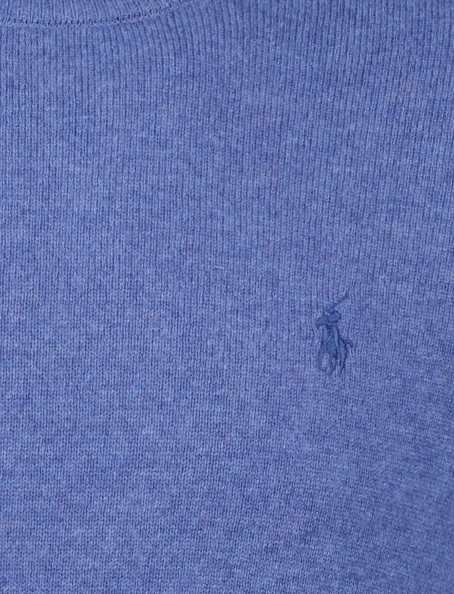 Polo Ralph Lauren trui blauw Classic gemeleerd ronde hals