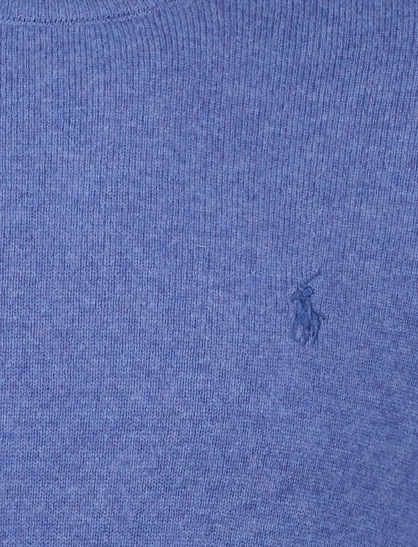 Polo Ralph Lauren trui blauw Classic gemeleerd wol