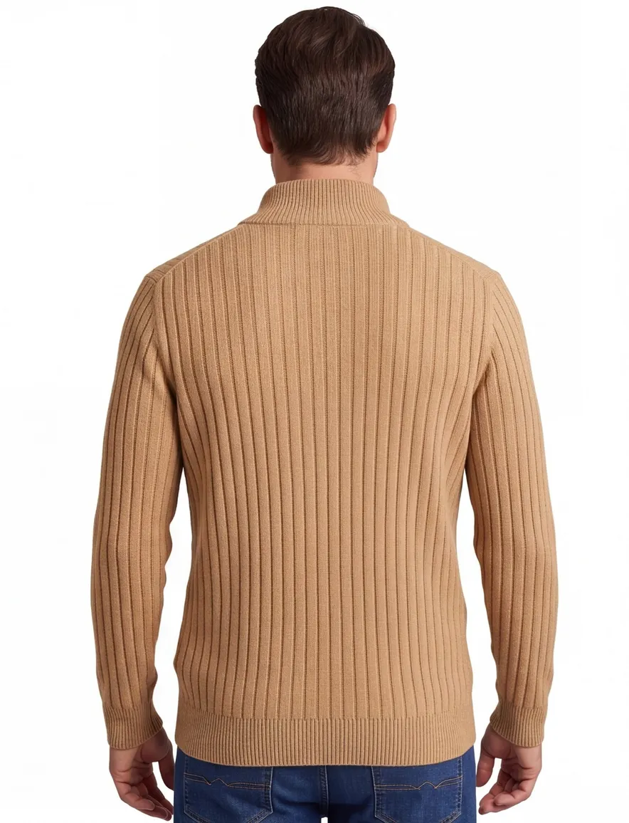 Polo Ralph Lauren half zip trui camel