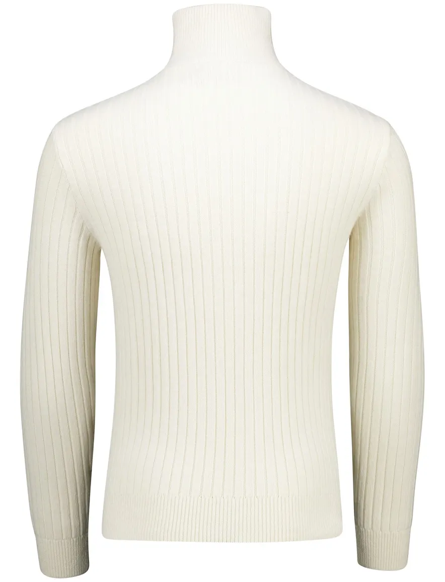 Polo Ralph Lauren half zip trui ecru