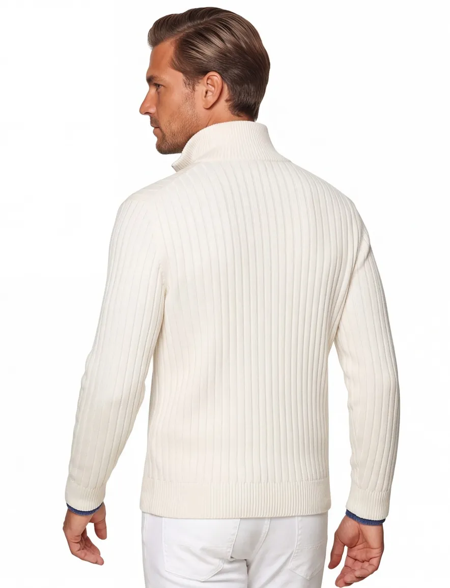 Polo Ralph Lauren half zip trui ecru