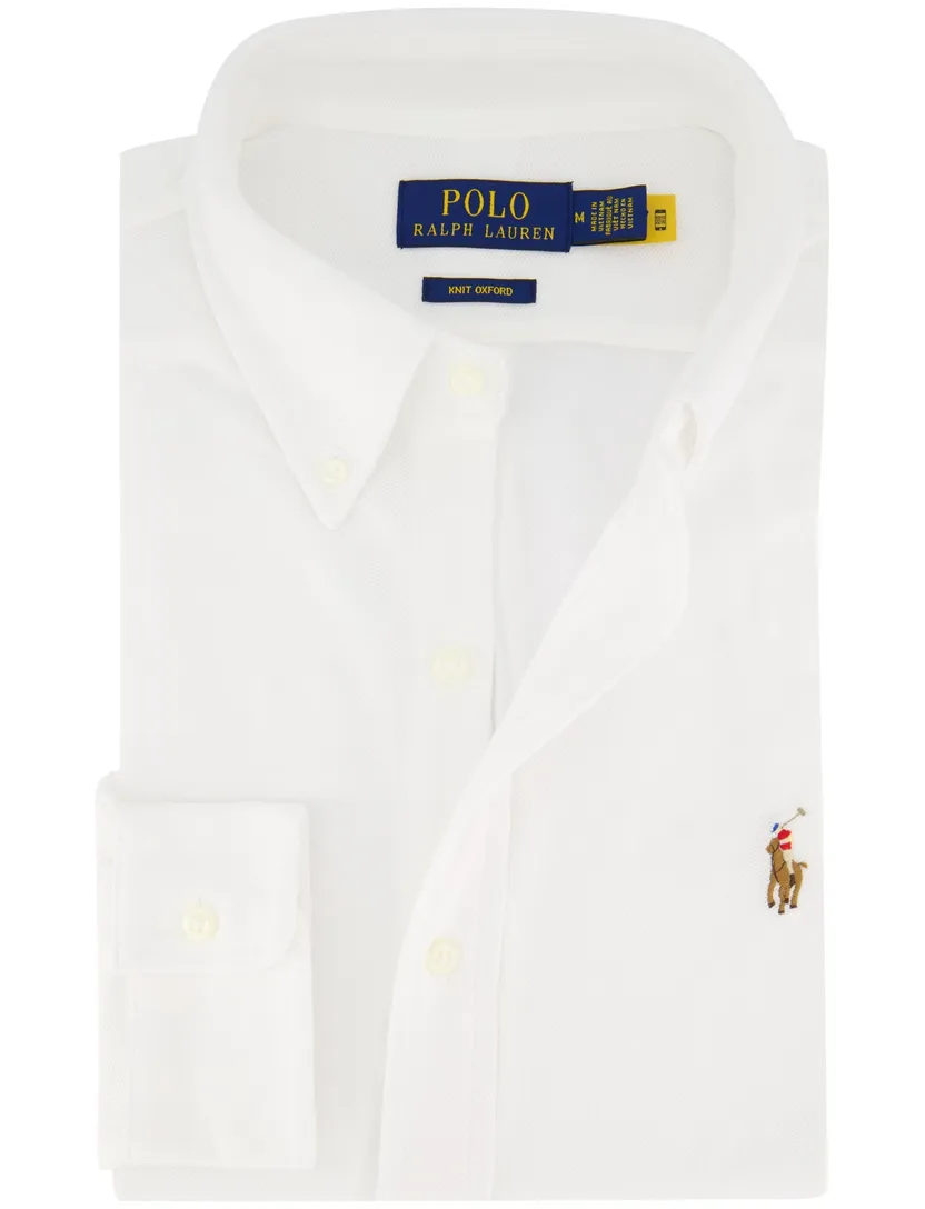 Polo Ralph Lauren knitted oxford wit lange mouw