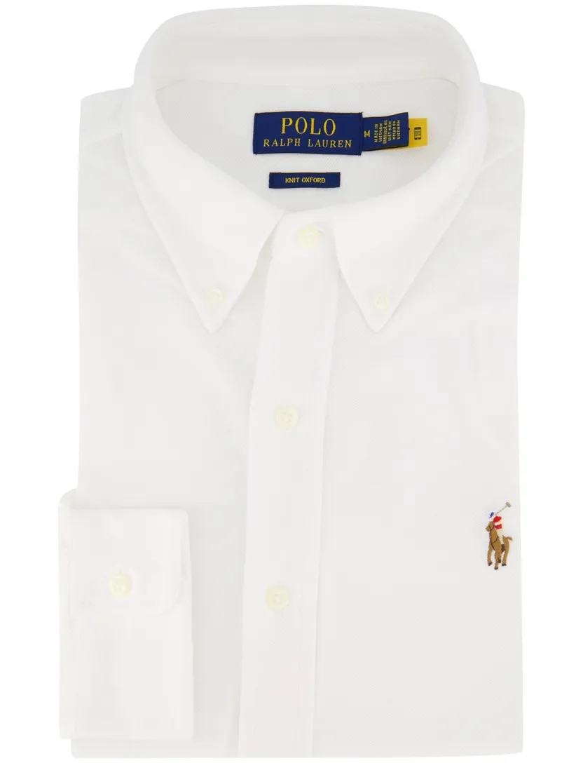 Polo Ralph Lauren knitted oxford wit lange mouw