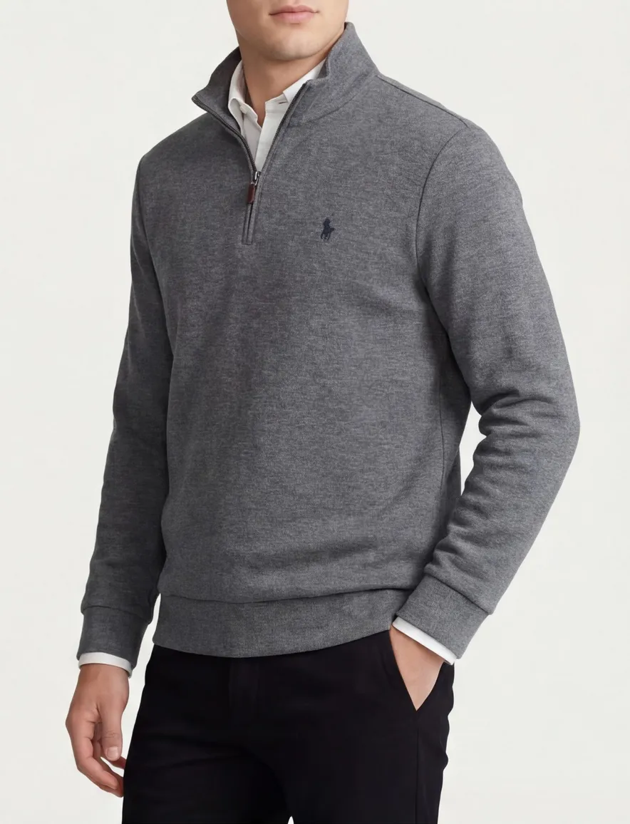 Polo Ralph Lauren trui half zip grijs