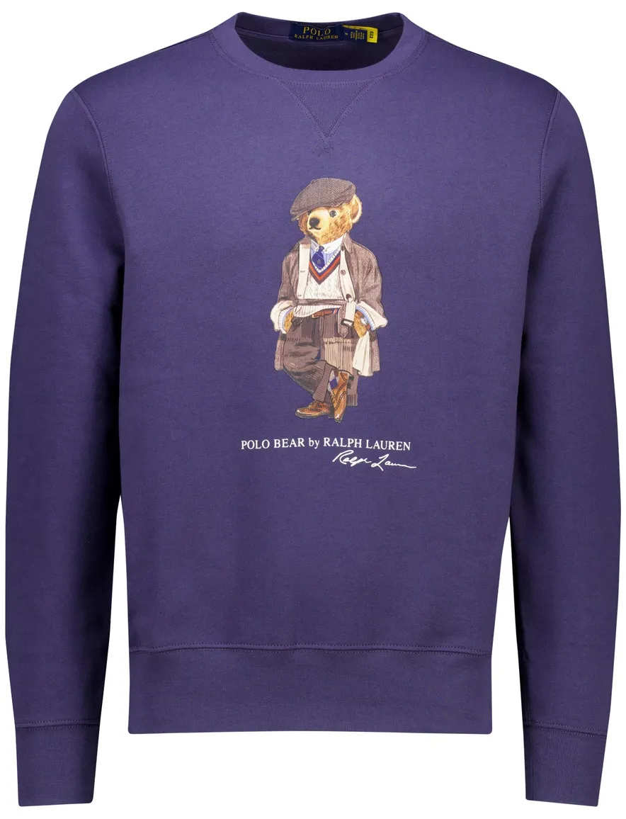 Polo Ralph Lauren sweater effen paars bear