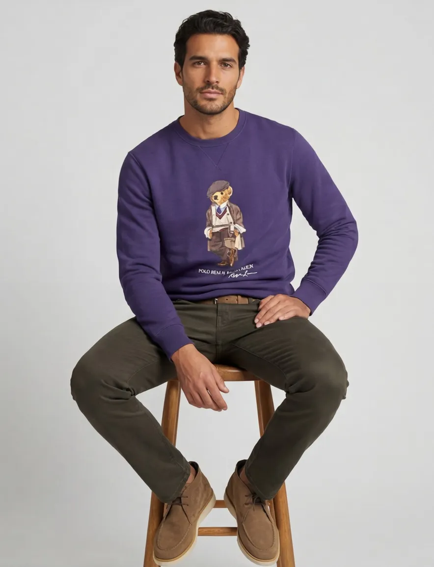 Polo Ralph Lauren sweater paars beer