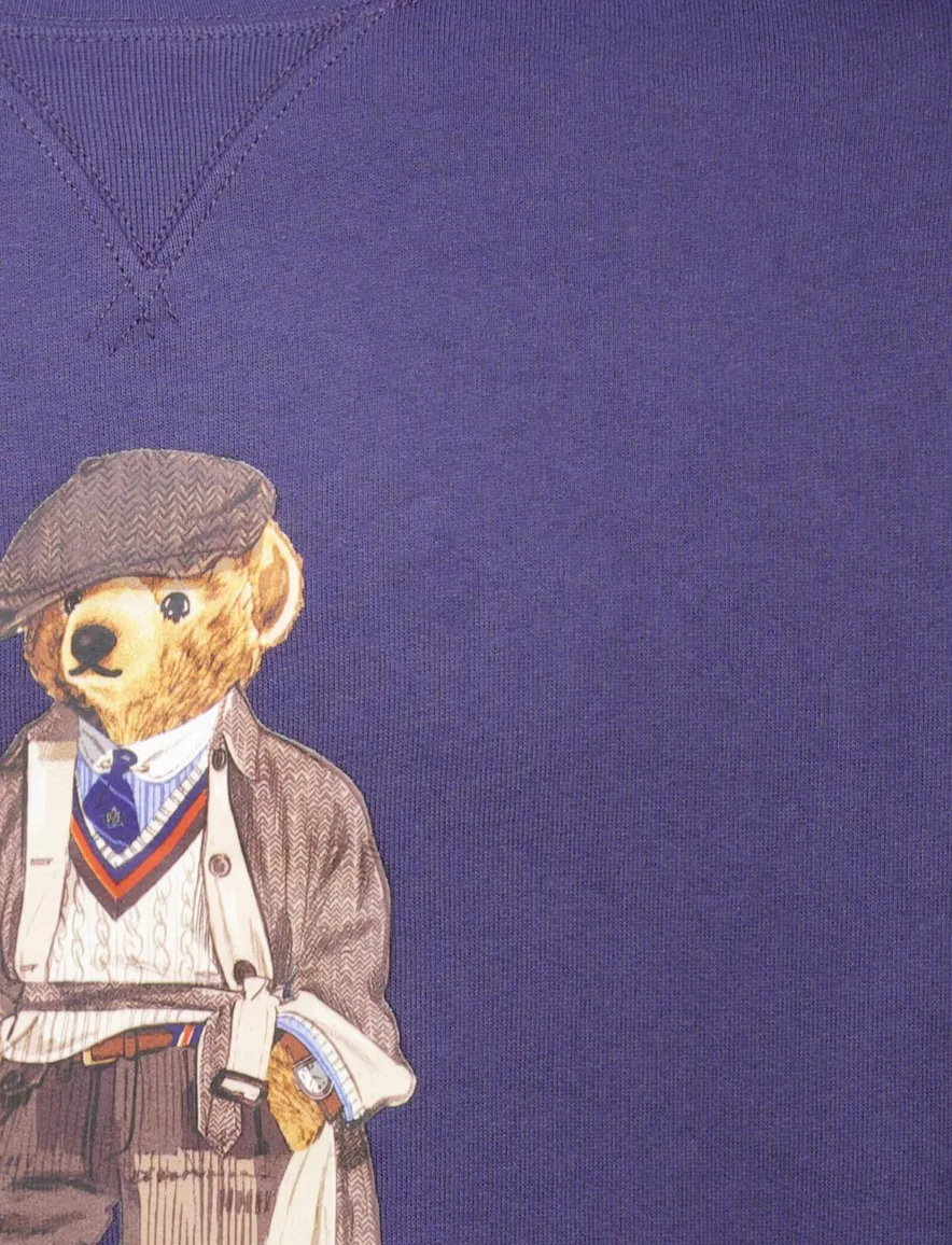 Polo Ralph Lauren sweater effen paars bear