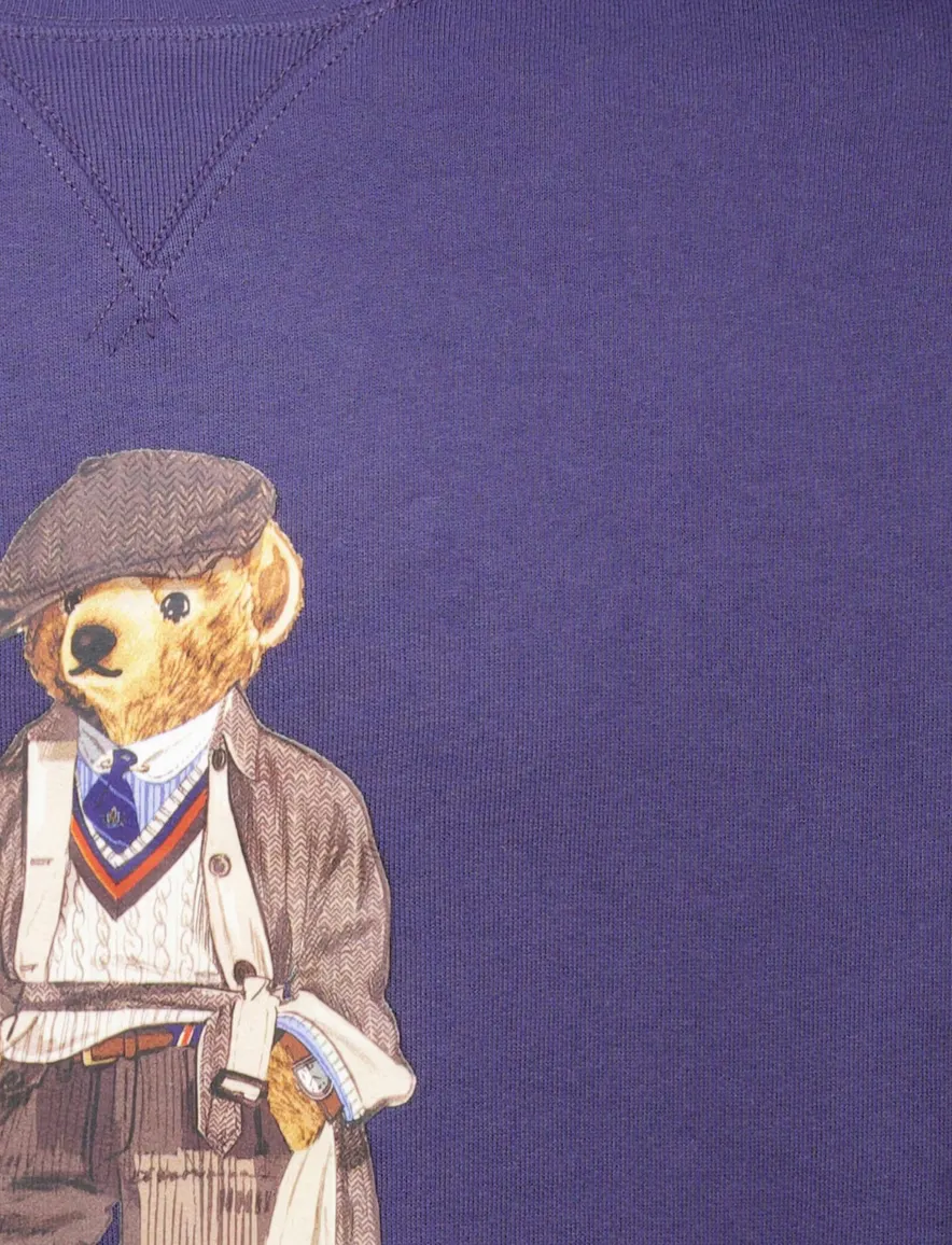 Polo Ralph Lauren sweater effen paars bear