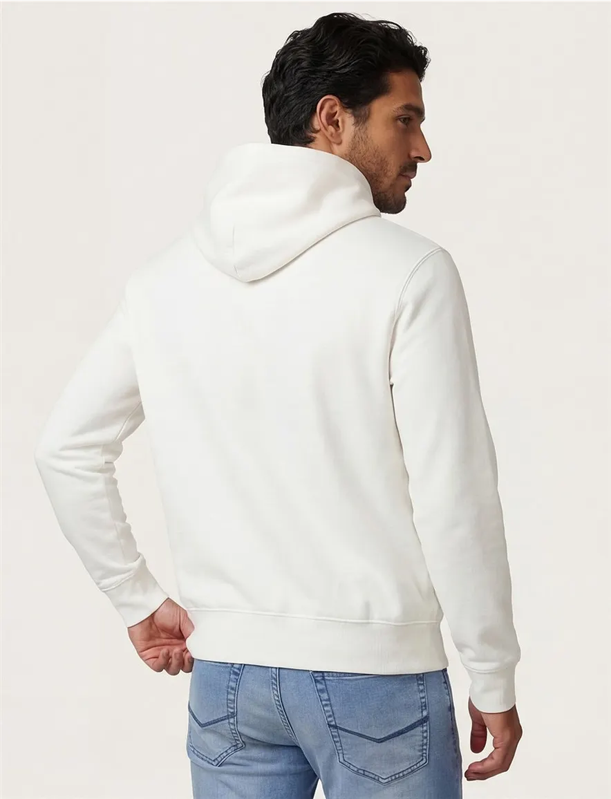 katoenen Polo Ralph Lauren hoodie wit bear print