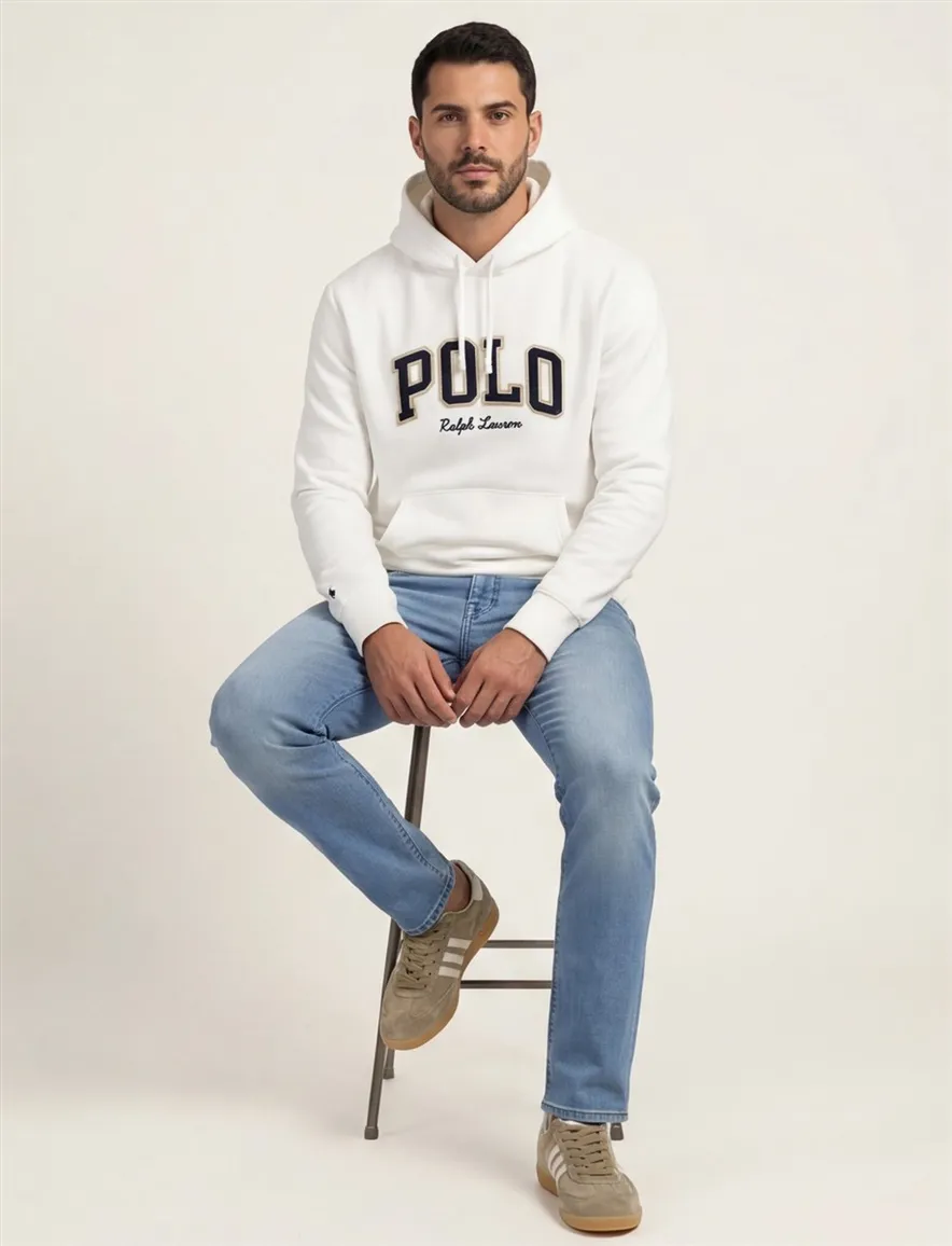 Polo Ralph Lauren hoodie wit opdruk