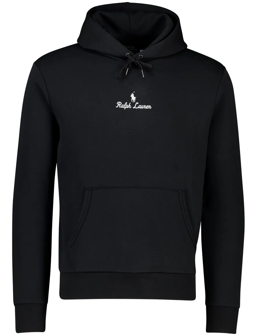 Polo Ralph Lauren hoodie Classic zwart effen met opdruk