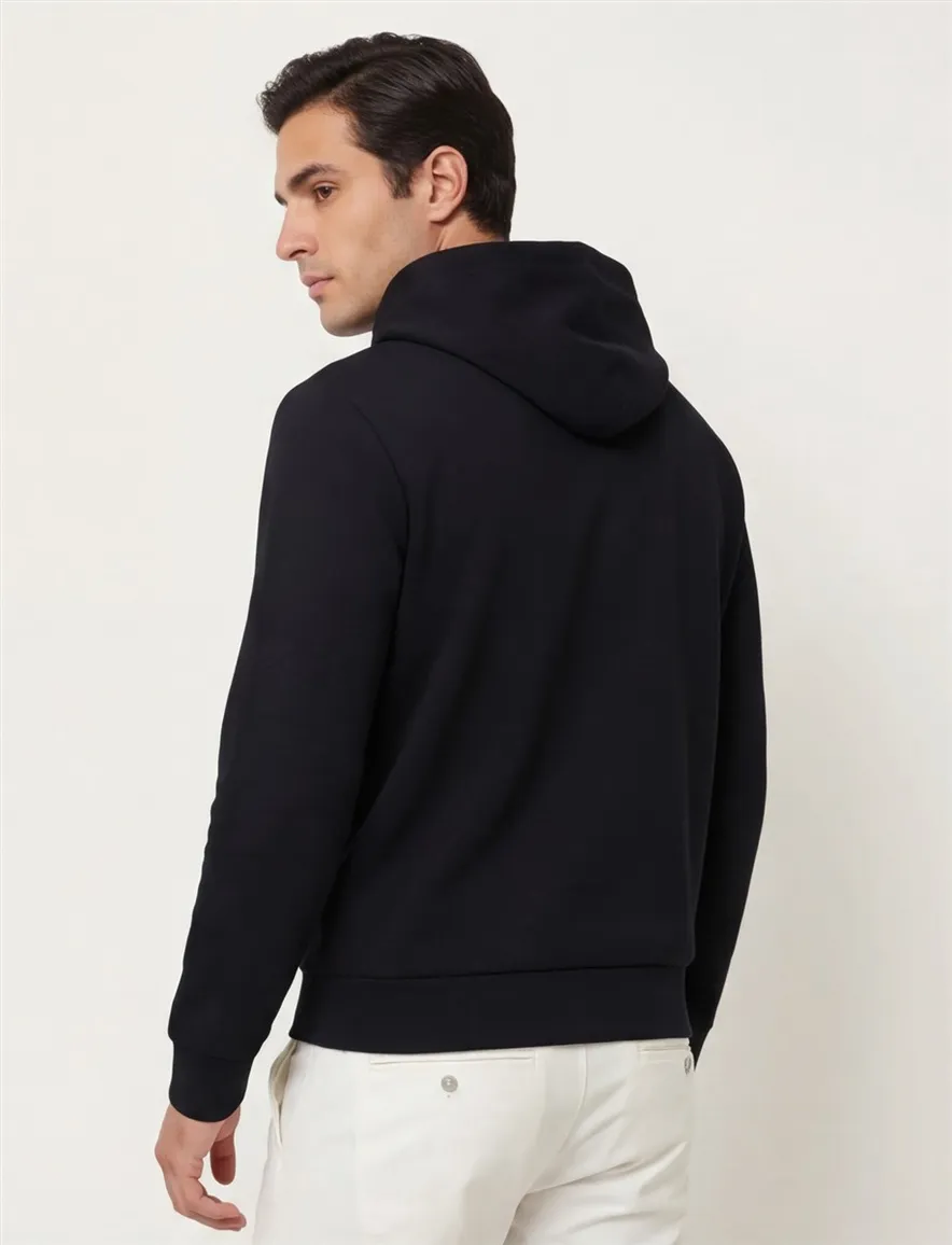 Polo Ralph Lauren hoodie Classic zwart effen met opdruk