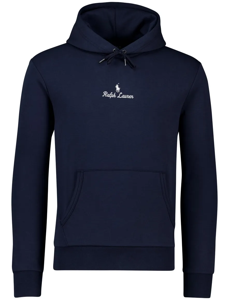 Polo Ralph Lauren hoodie Classic navy effen met opdruk