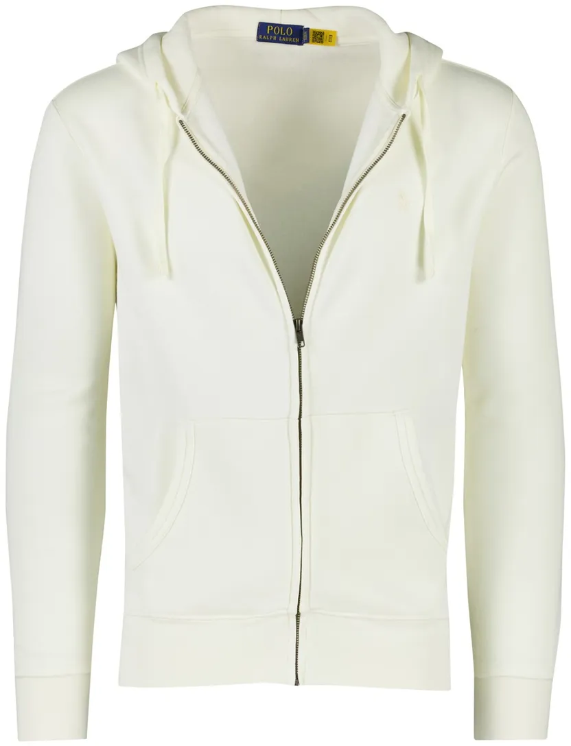 Sweatvest Polo Ralph Lauren met capuchon creme