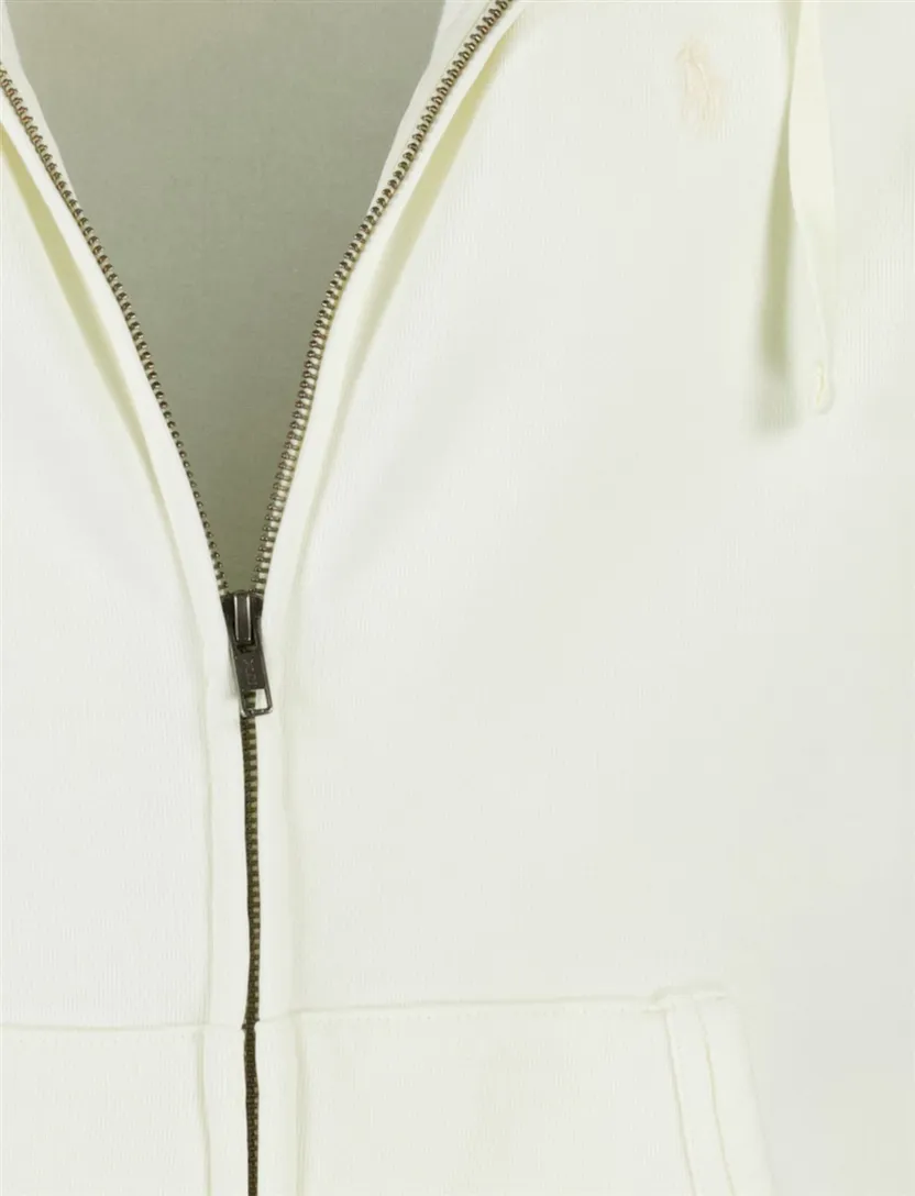 Sweatvest Polo Ralph Lauren met capuchon creme