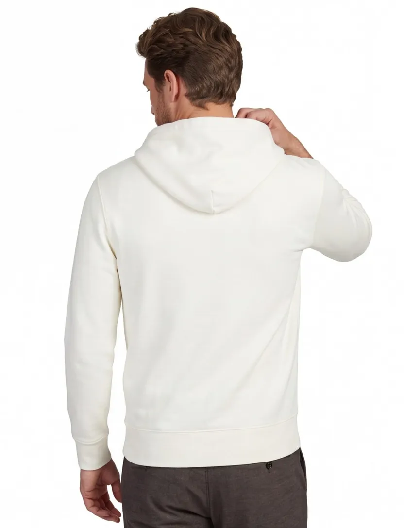 Sweatvest Polo Ralph Lauren met capuchon creme