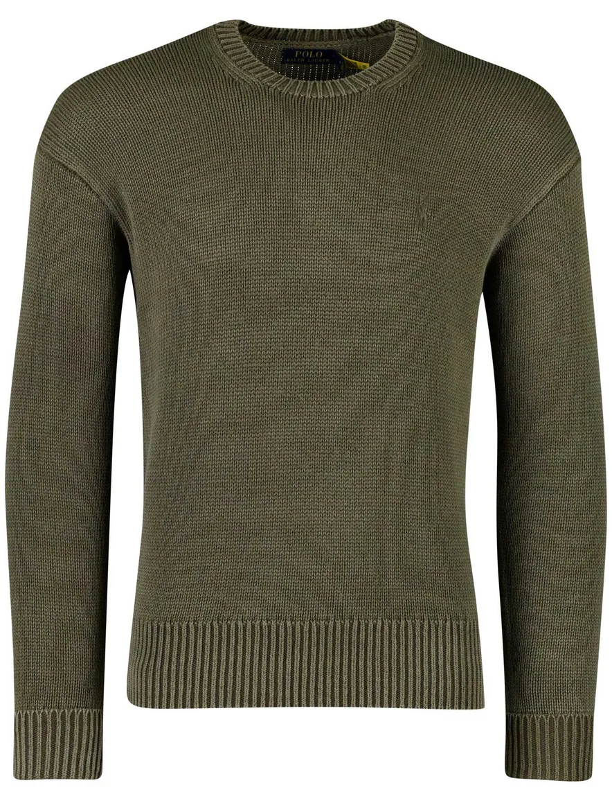 groene trui Ralph lauren effen