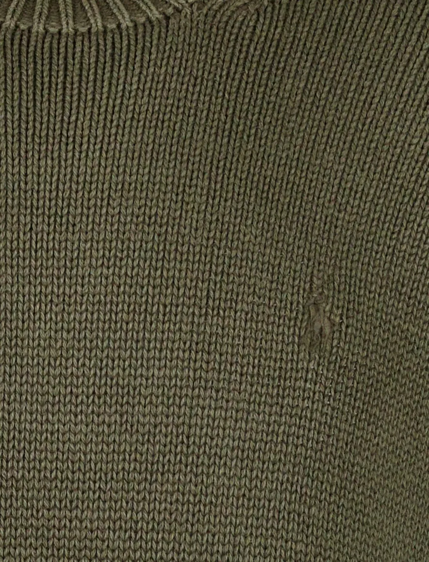 groene trui Ralph lauren effen