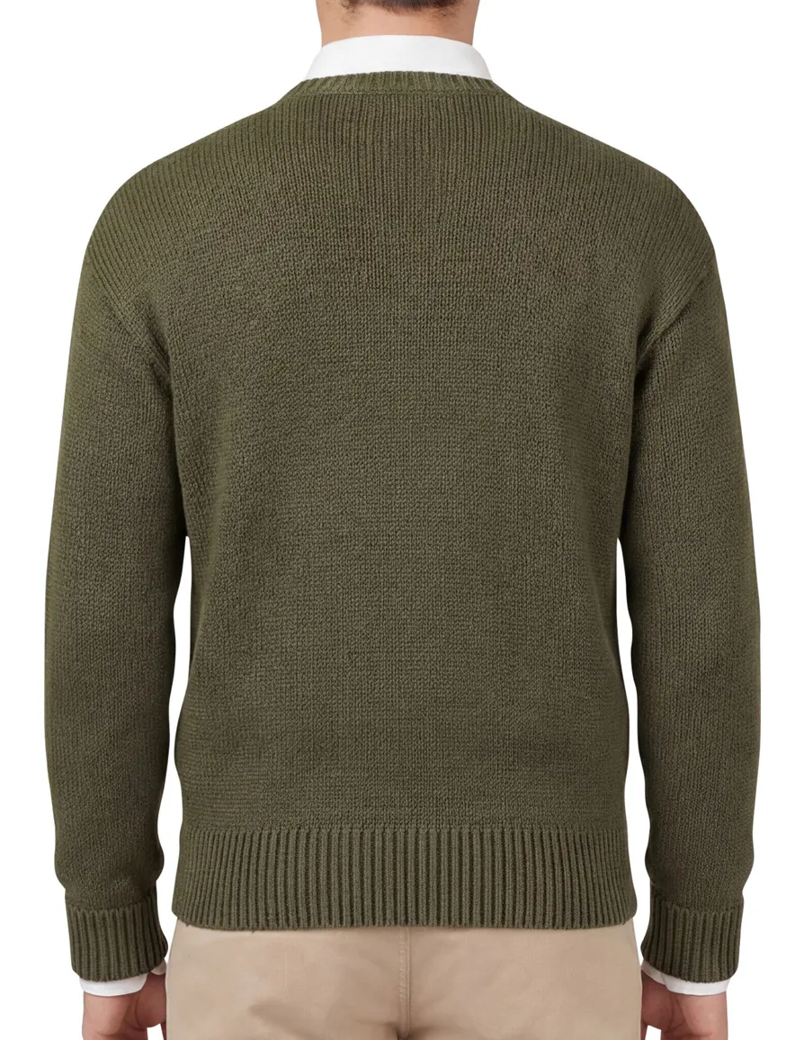 groene trui Ralph lauren effen