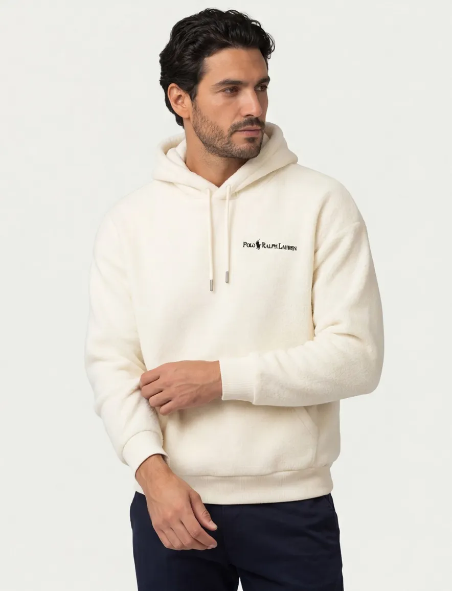 Polo Ralph Lauren Trui Hoodie Creme fleece