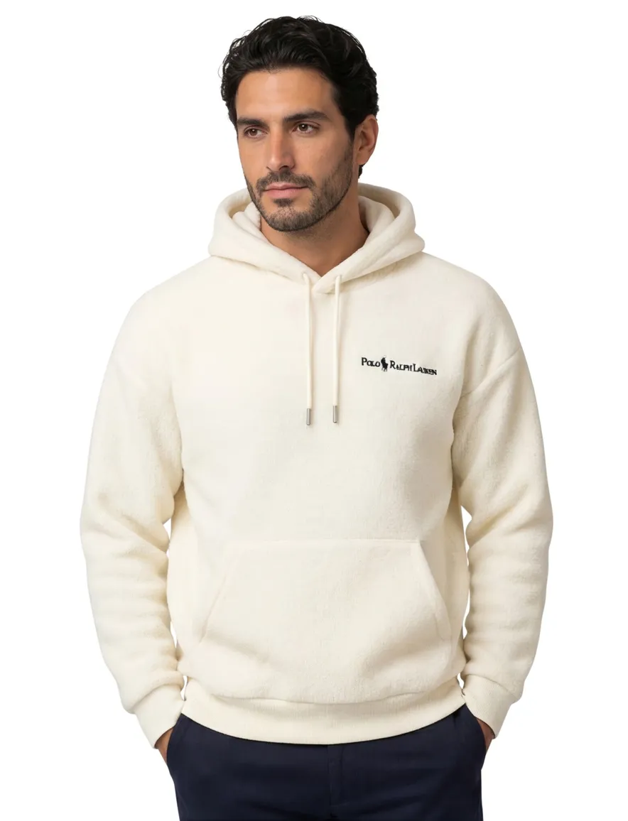 Polo Ralph Lauren Trui Hoodie Creme fleece