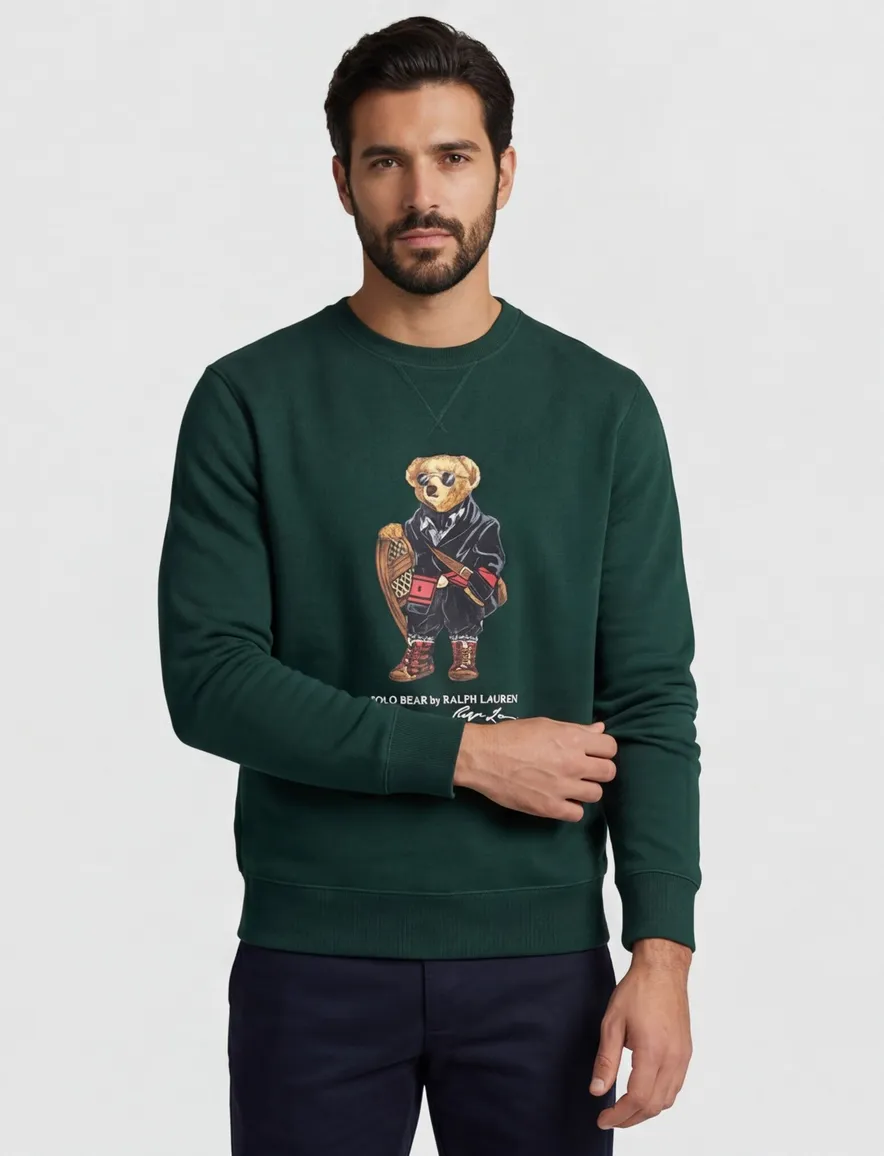 Polo Ralph Lauren sweater Donker groen Beer