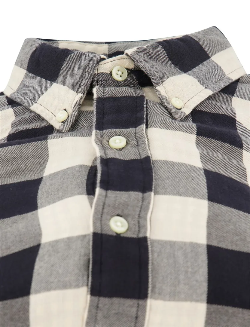 Overhemd Polo Ralph Lauren ecru zwart geruit katoen