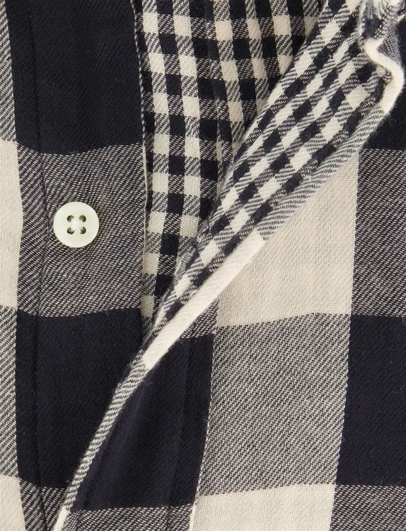 Overhemd Polo Ralph Lauren ecru zwart geruit katoen