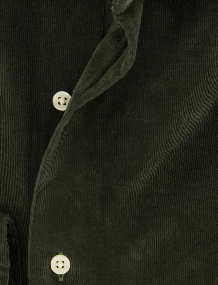 Polo Ralph Lauren overhemd corduroy groen lange mouw