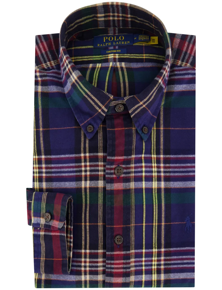 Polo Ralph Lauren overhemd blauw custom fit