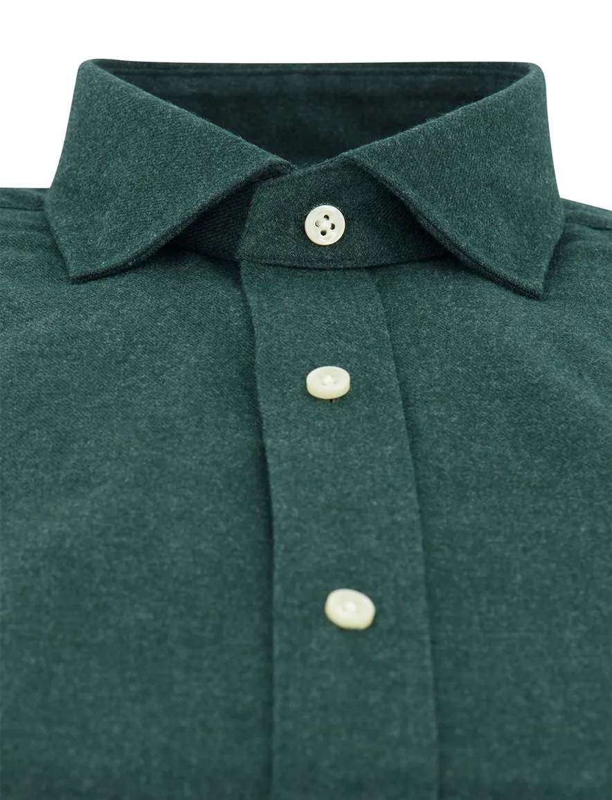 Polo Ralph Lauren overhemd groen witte knoop