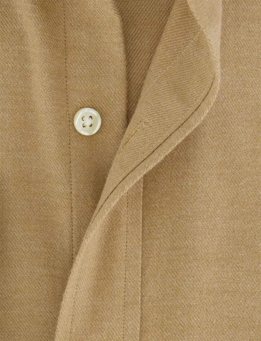 Polo Ralph Lauren overhemd bruin effen