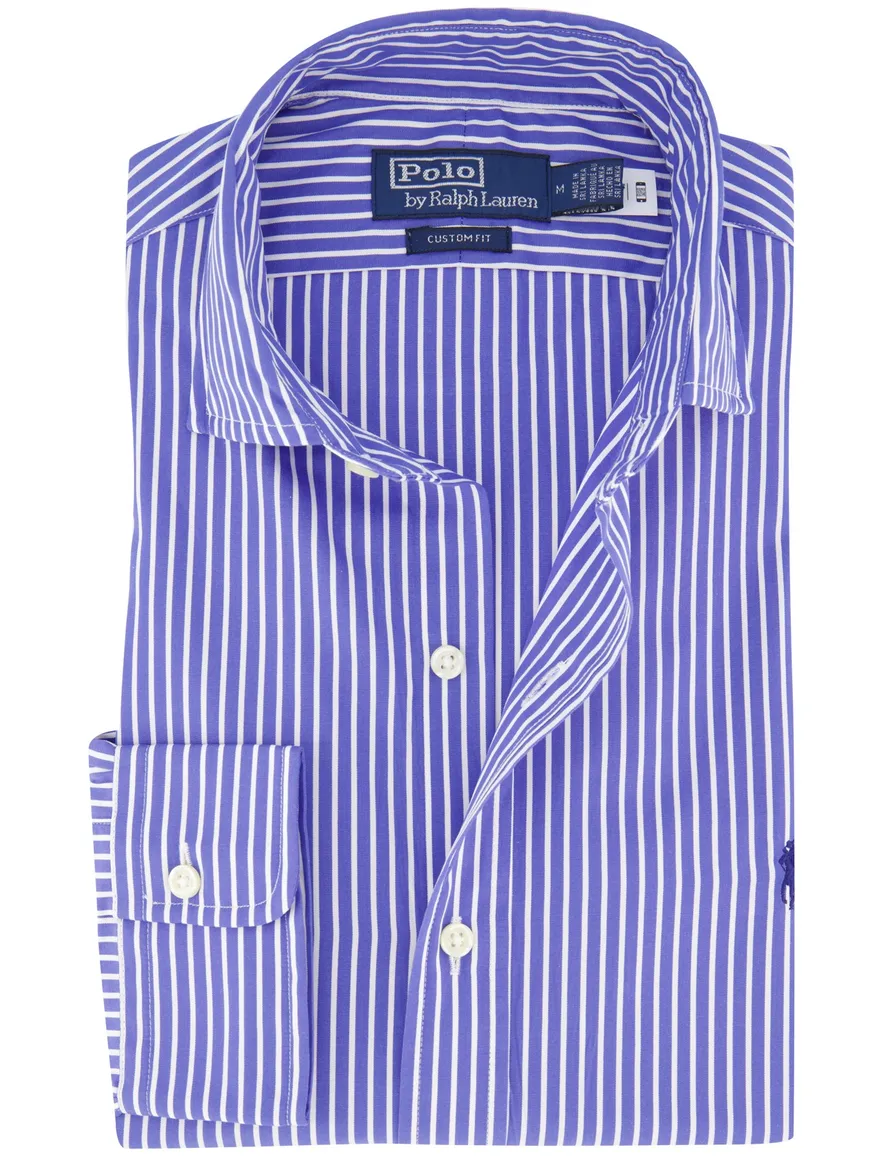 Polo Ralph Lauren overhemd wit blauw gestreept