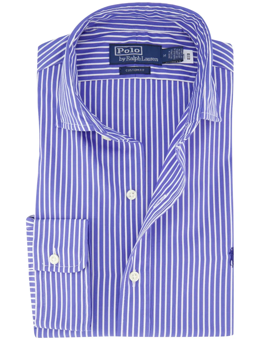 Polo Ralph Lauren overhemd wit blauw gestreept