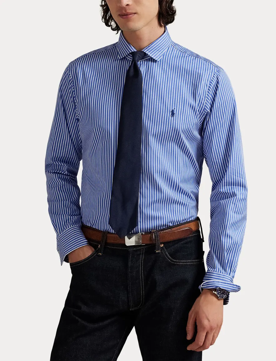 Polo Ralph Lauren overhemd wit blauw gestreept
