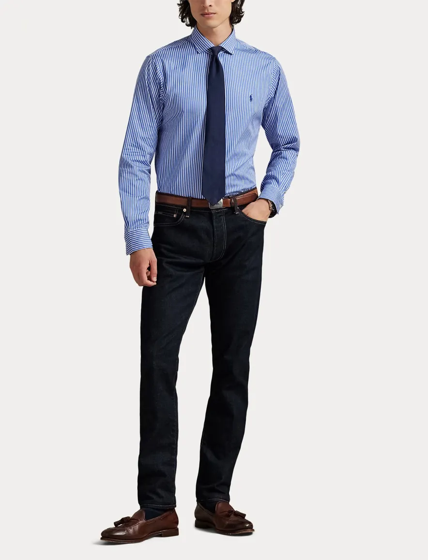 Polo Ralph Lauren overhemd wit blauw gestreept