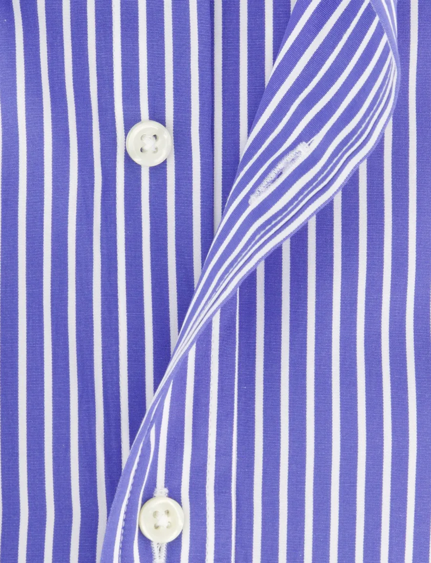 Polo Ralph Lauren overhemd wit blauw gestreept katoen