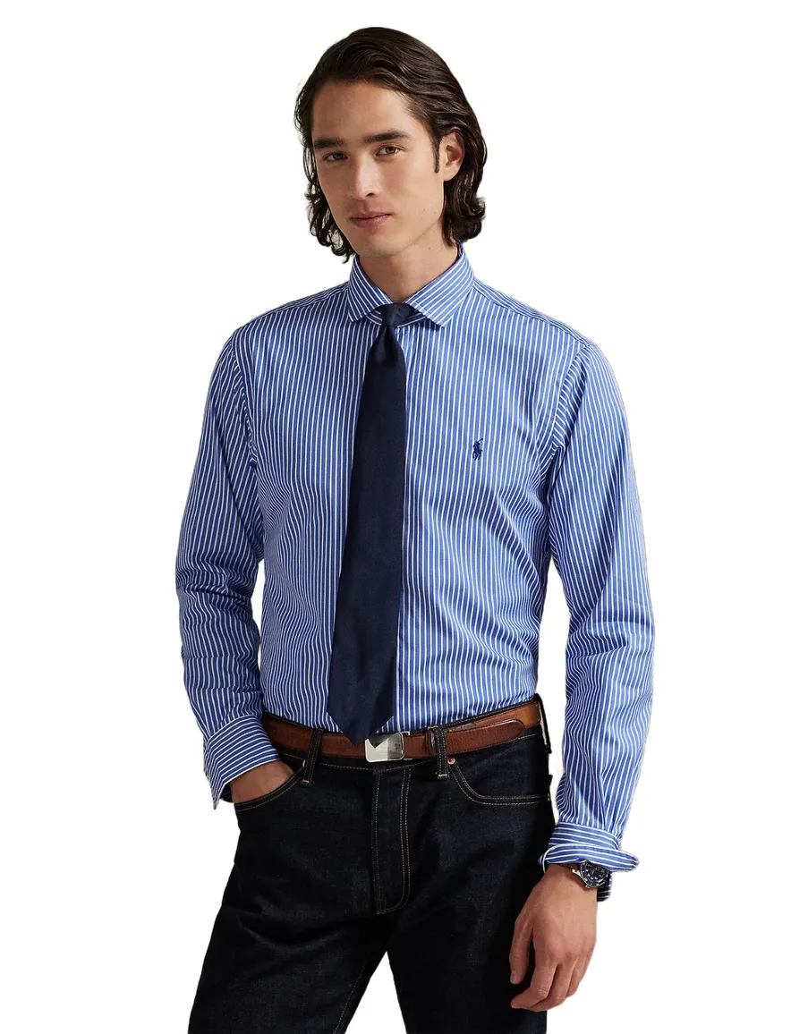 Polo Ralph Lauren overhemd wit blauw gestreept